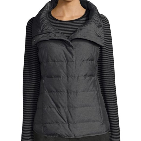 225 Eileen Fisher Nylon Puffer Vest 